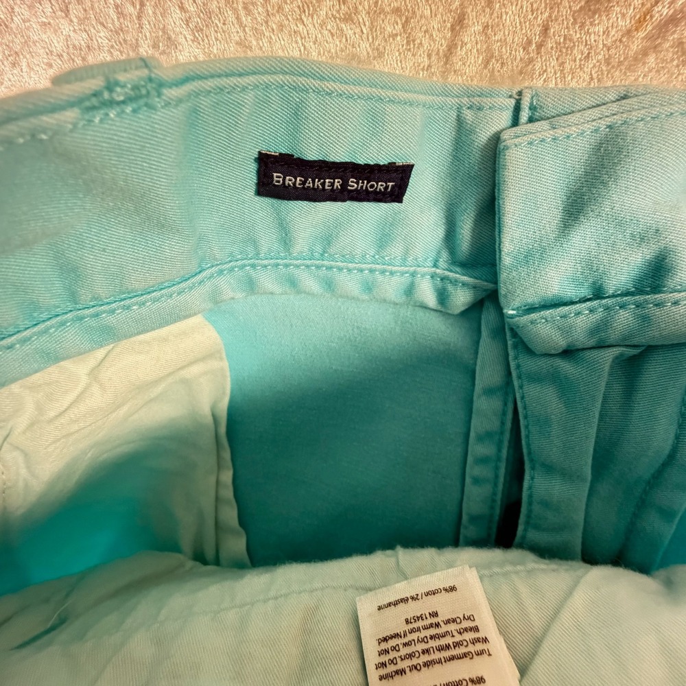 Vineyard Vines Breaker Shorts Mens 38 Turquoise Blue Good Stretch 1H0462 - Picture 9 of 9